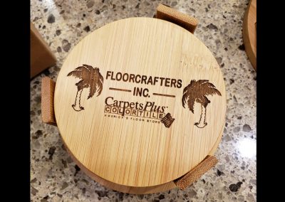 laser marked coasters