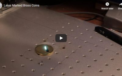 Laser Marked Brass Coins